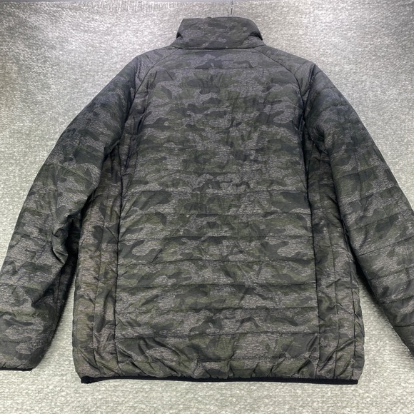 New Balance Jacket Mens L Camo Puffer Full Zip Lightweight Coat Outdoors - Picture 9 of 10